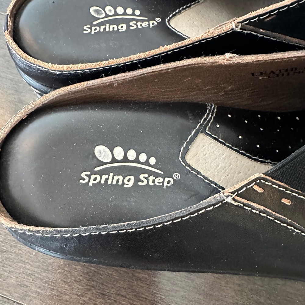 Spring Step Clogs Mules Artsy Festival Boho Black 42‎ - Picture 3 of 8